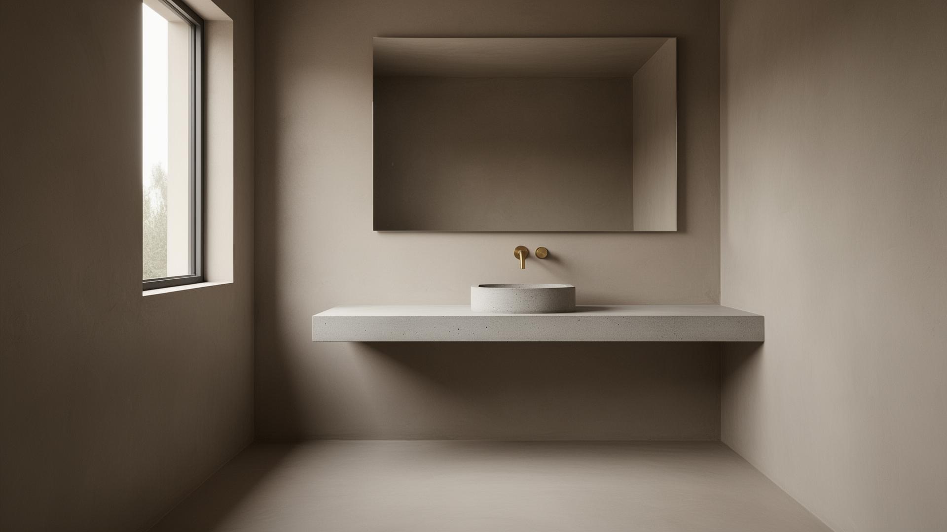 Microcement bathroom