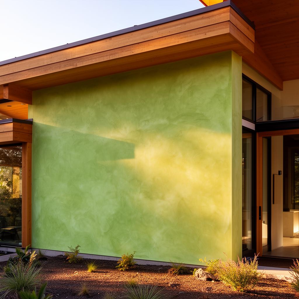 Lime wash exterior