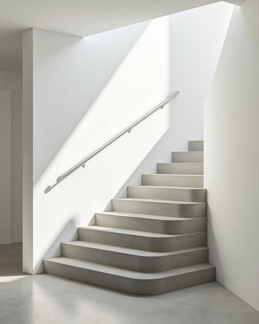 Seamless staircase finish